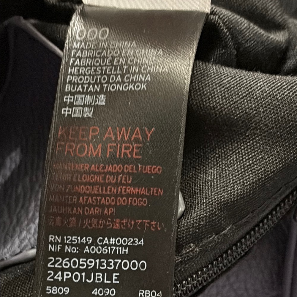 Topshop Dark Gray faux Leather, inner drawstring Backpack, magnet buttons - Picture 4 of 11